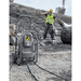 Karcher HD 2.3/15 M Cage Ed in use cleaning an excavator track