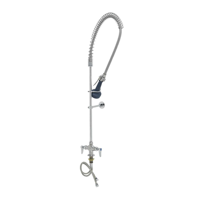 T&S Brass B-0113-B08 EasyInstall Pre-Rinse Unit Single Hole Deck Mount Mixing Faucet