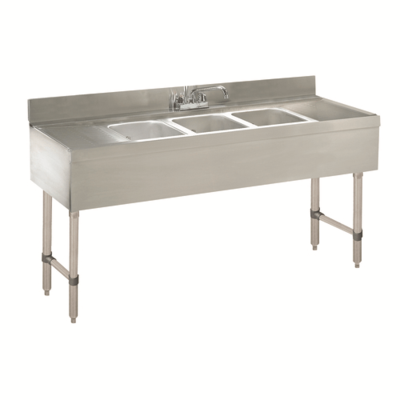 Advance Tabco CRB-83C Underbar Basics Sink Unit 3-Compartment