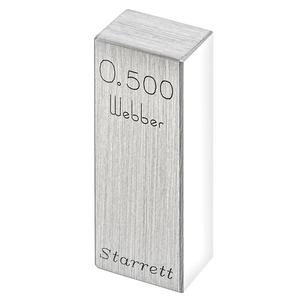 STARRETT RS .550 A1 Rect. Steel Gage Block - .550 In., Grade A1