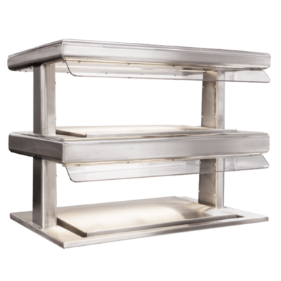 Duke HF35-2-HFL-HFL HotFrost, 2-tier hot/cold switchable food display