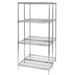 Quantum WR74-1836C Wire Shelving Starter Kit, 36"W x 18"D x 74"H