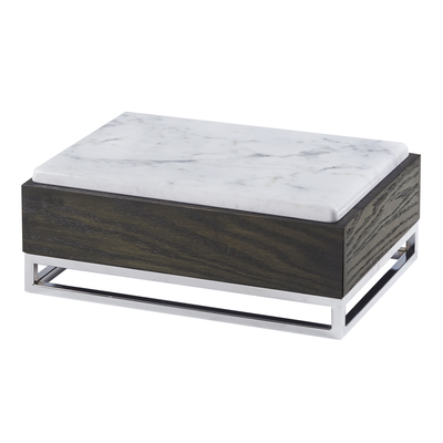 Cal-Mil 3822-6-87 15"W x 11"D x 6-1/4"H Cinderwood Display Riser