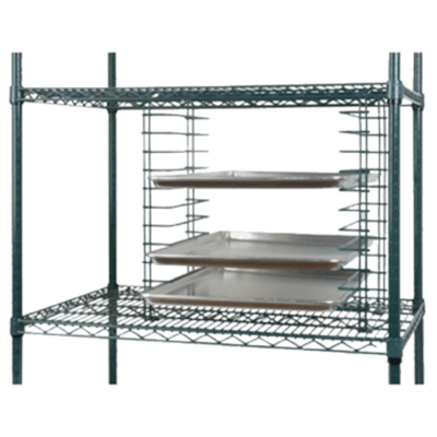 Focus FWTS12GN Wire Tray Slides 12 Tray Capacity Green Epoxy