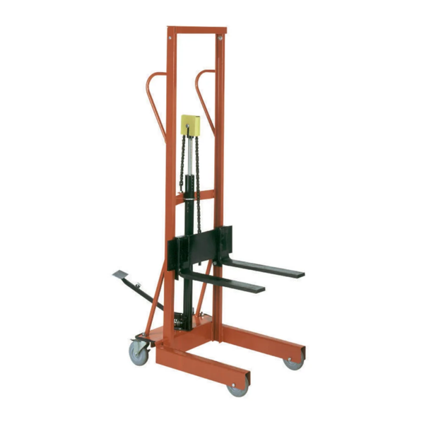 Fork Stacker - Hydraulic - 19" Fork Length - 54" Lift Height - 500 lb Capacity
