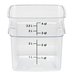 Cambro 4SFSPROCW135 CamSquare® FreshPro Food Container