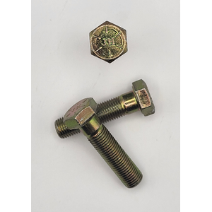 1/2" - 20 X 2" HEX HEAD CAP SCREW SAE J429 GR 8 ZINC YELLOW
