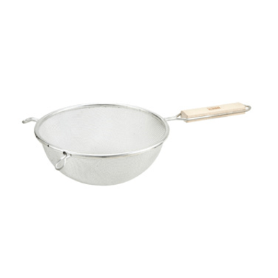 Winco MSTF-6S Stainless Steel Fine Single Mesh 6" Strainer