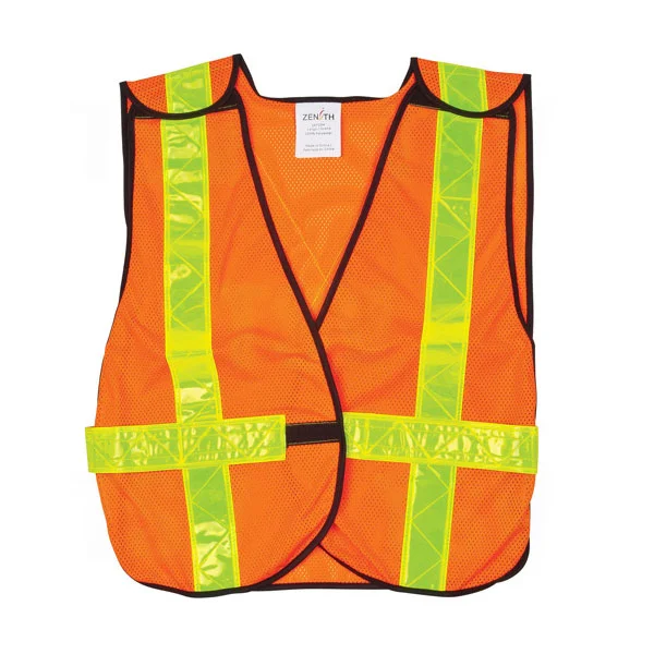 Safety Vest - Standard Duty - Tear-Away - High Visibility Orange
