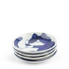 Blue & White Cat 3.75" Plate Set Gift Box