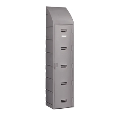 Locker - Polyethylene - 15" x 18" x 60" - Single Tier - 1 Door