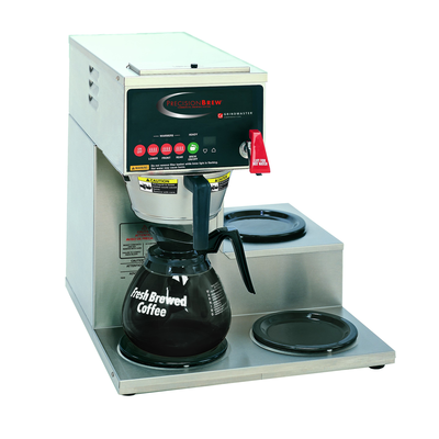 Grindmaster-Cecilware B-3WR (3) Warmers (1 Bottom Single Brewer For Decanters (Decanters Sold Separately) Automatic Fill With Pourover Option GRINDMASTER PrecisionBrew Coffee Brewer