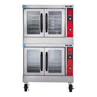 Vulcan VC44GD-11D150K Double Deck Gas Convection Oven with Stainless Steel and Glass Doors