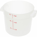 Carlisle 1097502 White Polyethylene 6 qt Bain Marie