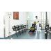 Karcher BD 38/12 C Bp scrubbing a clinic waiting room floor