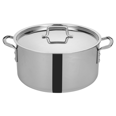 Winco TGSP-20 20 Qt. Tri-Gen™ Induction-Ready Stock Pot