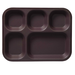 Cook's 630-420B 5-Compartment Cafeteria Food Trays