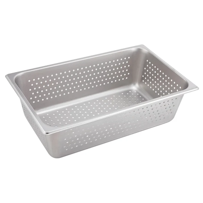 Winco SPFP6 Perforated Anti-Jam Full Size, 6" Steam Pans