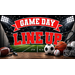 FSE 373-MGNT-GAMEDAY 48" L x 24" W Gameday Meal Serving Cart Magnet