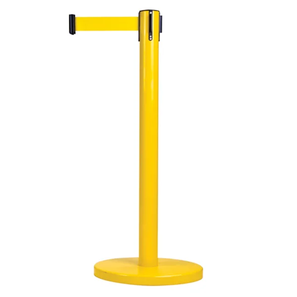Free-Standing Crowd Control Barrier - 12' Yellow Tape