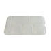 Cook's Brand 630-401 Clear 6-Compartment Food Tray Lid for 630-400 Trays (24/Case)