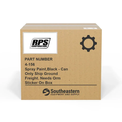 RPS - 4-156 - Spray Paint,Black - Can Only Ship Ground Freight. Needs Orm Sticker On Box