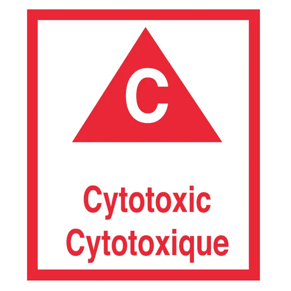 Cytotoxic Biohazardous Label - 3-1/2" x 3-1/2"