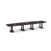 PALBS4192N - 16 ft. Classic Boat Shape Conference Table with Black Palmer Base