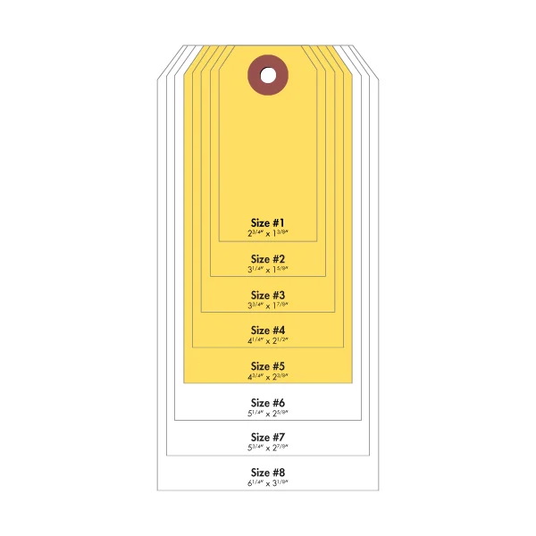 #5 Cardstock Tag - Yellow