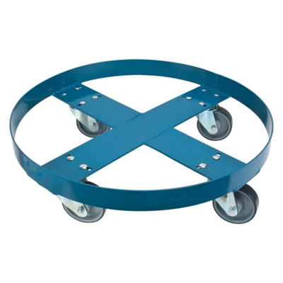 Steel Drum Dolly - 24" Diameter - 1000 lb Capacity - Polyurethane Wheels