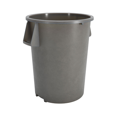 Carlisle 84105523 Trash Bin, 55 Gal, 33"H, Gray, Poly, NSF (2/Case)