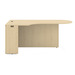 PL133L 71" BULLET DESK W/CORNER EXTENSION- LEFT Maple
