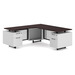 RISLD1002 RISER SERIES - 24" x 72" L-Shape Desk w/Modesty