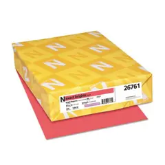 8.5 X 11 50 LB MAGENTA WAUSAU EXACT BRIGHTS COPY PAPER, 26761, 500/RM 10 RMS/CS
