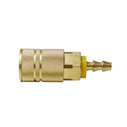 6-Ball Brass Coupler (3/8" Body, 1/4" Push On Barb) Bulk Packed