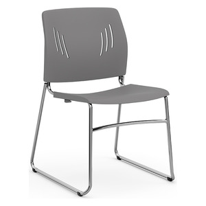 3080 AGENDA PLUS STACKING CHAIR- Gray