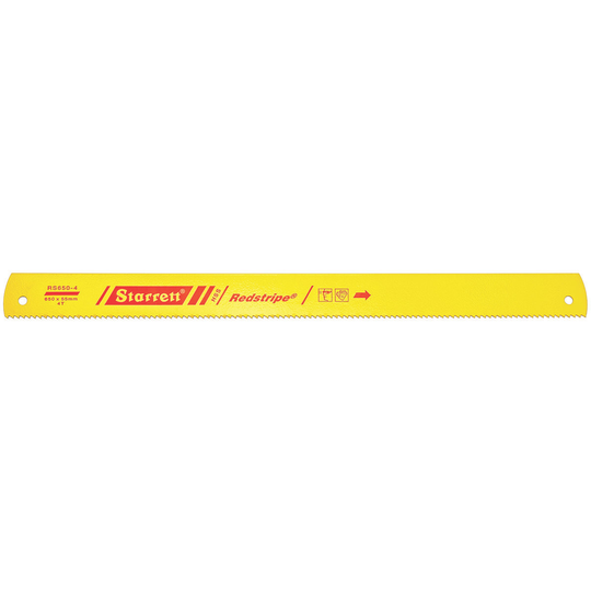 STARRETT RS650-4 26 x 2-3/16 x 100 x 4T, Redstripe Power Hacksaw Blade