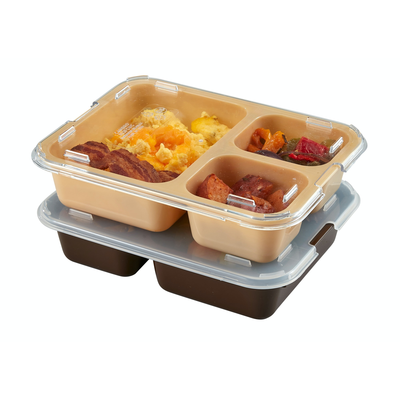 Cambro 853FCP167 Tray-On-Tray Meal Delivery 3-Compartment