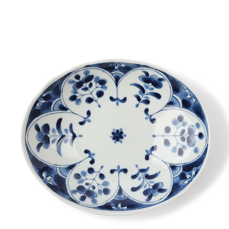 Blue Bowl Arabesque 7.75" 