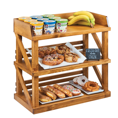 Cal-Mil 3637-99 24"W x 12-1/4"D x 24"H Madera Shelf Riser