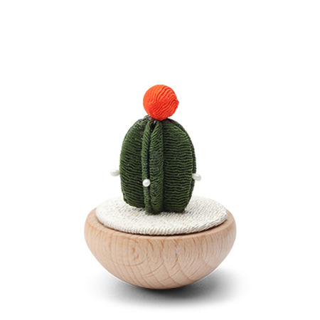 Figurine Cactus Orange Flower
