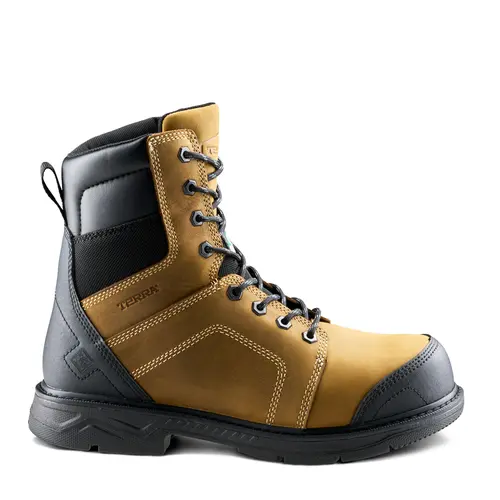 TERRA 1198 - Men's Terra Sheridan 8" Steel Toe Safety Work Boot - Brown