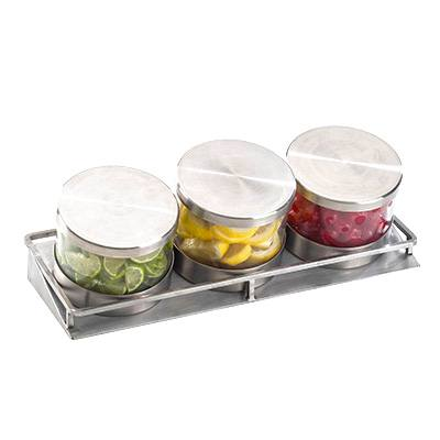 Cal-Mil 1850-4-55 13-1/2"W x 5"D x 4-3/4"H Cold Condiment Display