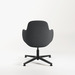 CHK73420 VIVA CLUB CHAIR w/ BLACK FIXED BASE - Charcoal Seat