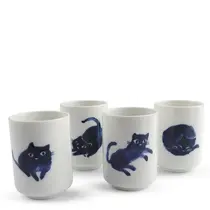 Miya Company - Midnight Blue Cat Cup Set