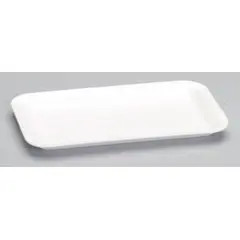 17S WHITE FOAM MEAT OR FOOD TRAY, 8.25 X 4.50 X .50, 125/PK, 500/CS