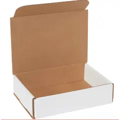 8 X 6 X 2" ECT32B WHITE CORRUGATED MAILER 50/BD  M862