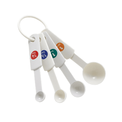 Winco MSPP-4 Plastic Measuring Spoons