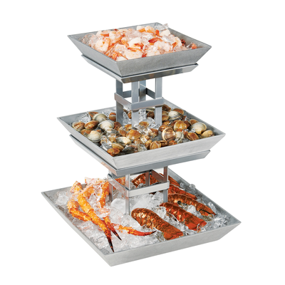 Cal-Mil 1563-3 15-1/2"W x 15-1/2"D x 20-1/4"H Mission Ice Display