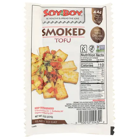 SOY TOFU BAKED SMOKED | 6/8 OZ